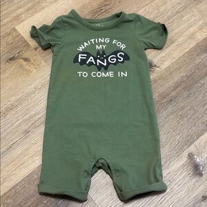 Cat & Jack Olive Baby Romper
